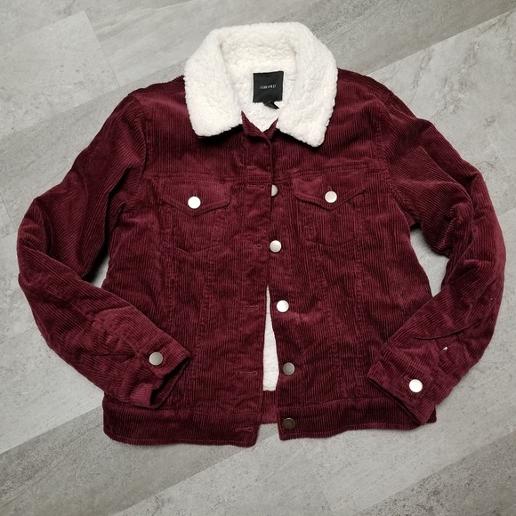 Jackets & Blazers - Corduroy sherpa lined jacket